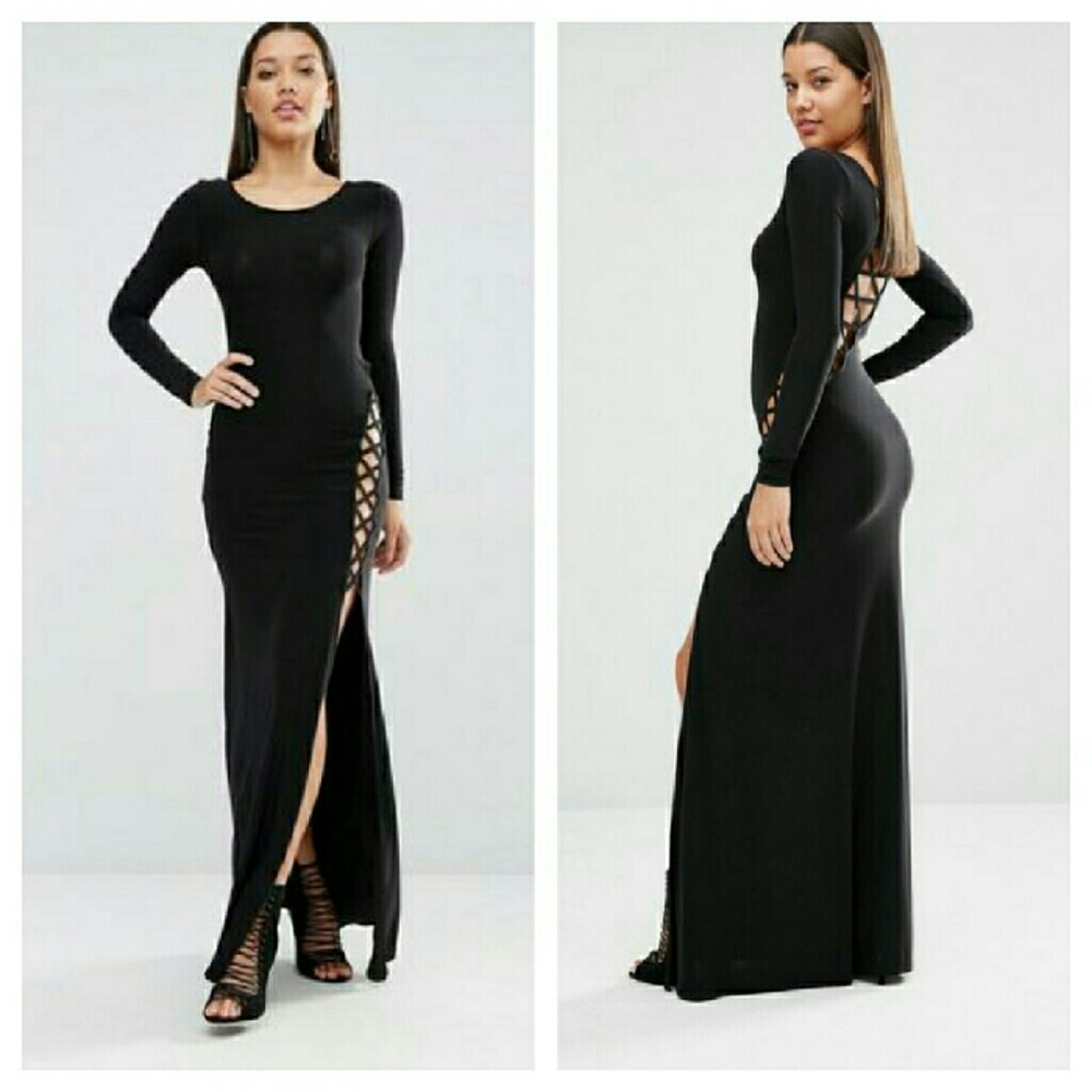 ASOS Corset Style Lace Up Maxi Dress LOWEST